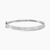 Histoire d'Or Bracelet Jonc Carinne Argent Blanc Oxyde De Zirconium Best