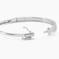 Histoire d'Or Bracelet Jonc Carinne Argent Blanc Oxyde De Zirconium Best