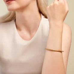 Histoire d'Or Bracelet Jonc Coimbra Acier Jaune Best