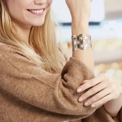 Histoire d'Or Bracelet Jonc Danyl Acier Blanc New