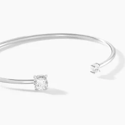 Histoire d'Or Bracelet Jonc Domitille Argent Blanc Oxyde De Zirconium Clearance