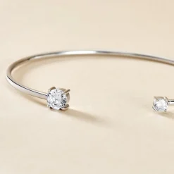 Histoire d'Or Bracelet Jonc Domitille Argent Blanc Oxyde De Zirconium Clearance