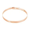 Histoire d'Or Bracelet Jonc Gravita Argent Rose Discount