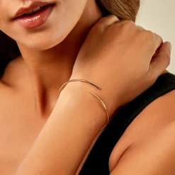 Histoire d'Or Bracelet Jonc Halldora Or Jaune Diamant Discount