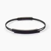 Histoire d'Or Bracelet Jonc Jakob Acier Noir Sans Pierre Discount