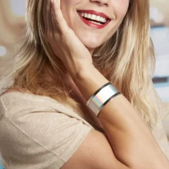 IMAGINE Bracelet Jonc Kayssi Acier Blanc acier argenté Discount