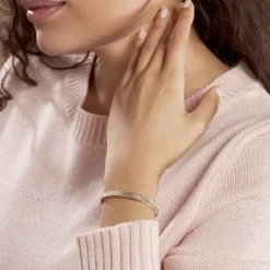 Histoire d'Or Bracelet Jonc Lilya Plaqué Or Jaune Sale