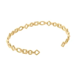 Histoire d'Or Bracelet Jonc Linka Plaqué Or Jaune Online