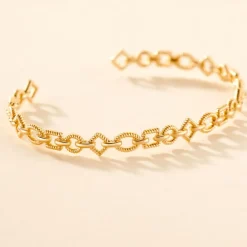 Histoire d'Or Bracelet Jonc Linka Plaqué Or Jaune Online