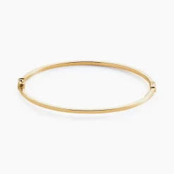 Histoire d'Or Bracelet Jonc Loise Fil Carre Lisse Or Jaune Sale