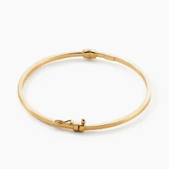 Histoire d'Or Bracelet Jonc Loise Fil Carre Lisse Or Jaune Sale