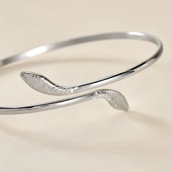 Histoire d'Or Bracelet Jonc Maisha Argent Blanc New