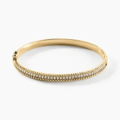 Histoire d'Or Bracelet Jonc Marie-baptistine Plaqué Or Jaune Oxyde De Zirconium Best