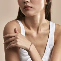 Histoire d'Or Bracelet Jonc Nathaelae Argent Blanc Discount