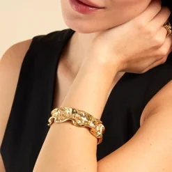 Histoire d'Or Bracelet Jonc Organic acier jaune Hot