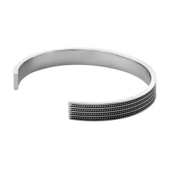 Histoire d'Or Bracelet Jonc Ouvert Acier Bicolore Anderson