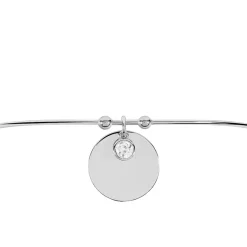 Histoire d'Or Bracelet Jonc Paula Argent Blanc Oxyde De Zirconium Sale