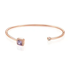 Histoire d'Or Bracelet Jonc Purple Mood Argent Rose Oxyde De Zirconium Clearance
