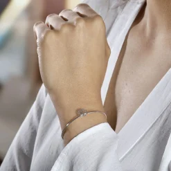 Histoire d'Or Bracelet Jonc Rosita Argent Blanc Sale