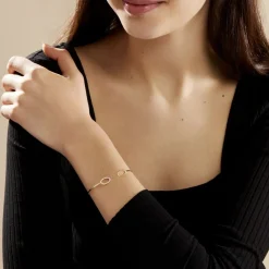 Histoire d'Or Bracelet Jonc Seth Or Jaune Oxyde De Zirconium Sale