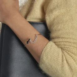 Histoire d'Or Bracelet Jonc Sibel Argent Blanc Sale