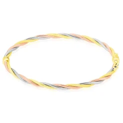 Histoire d'Or Bracelet Jonc Temani Or Tricolore Outlet