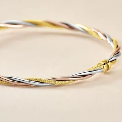 Histoire d'Or Bracelet Jonc Temani Or Tricolore Outlet