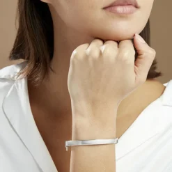 Histoire d'Or Bracelet Jonc Thaira Argent Blanc Hot