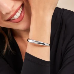 Histoire d'Or Bracelet Jonc Two Argent Blanc Hot