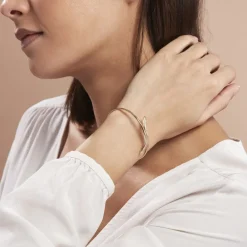 Histoire d'Or Bracelet Jonc Wandala Plaqué Or Jaune Sale