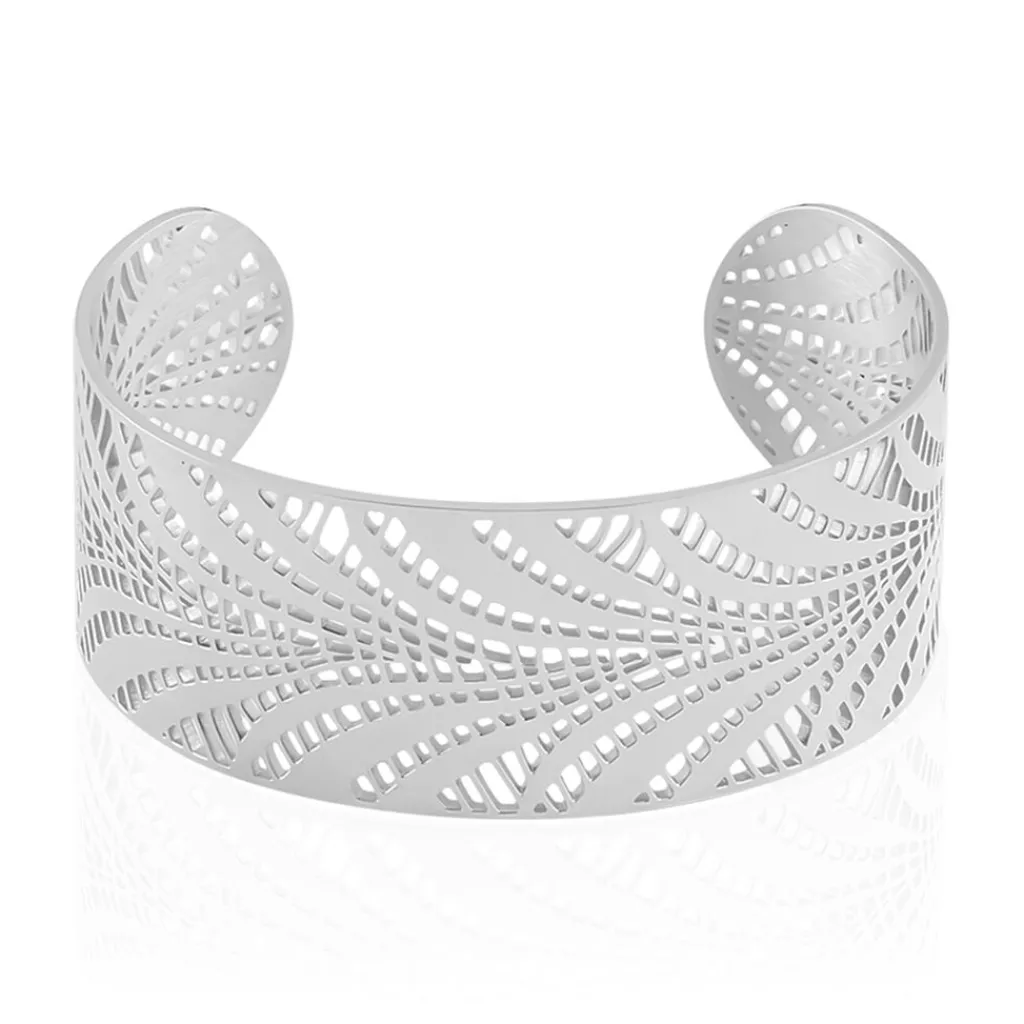Histoire d'Or Bracelet Jonc Wilson Acier Blanc acier argenté Online