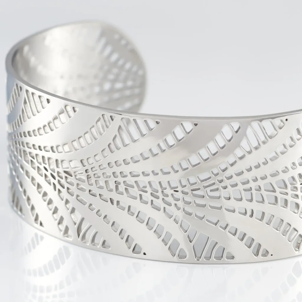 Histoire d'Or Bracelet Jonc Wilson Acier Blanc acier argenté Online