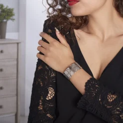 Histoire d'Or Bracelet Jonc Wilson Acier Blanc acier argenté Online