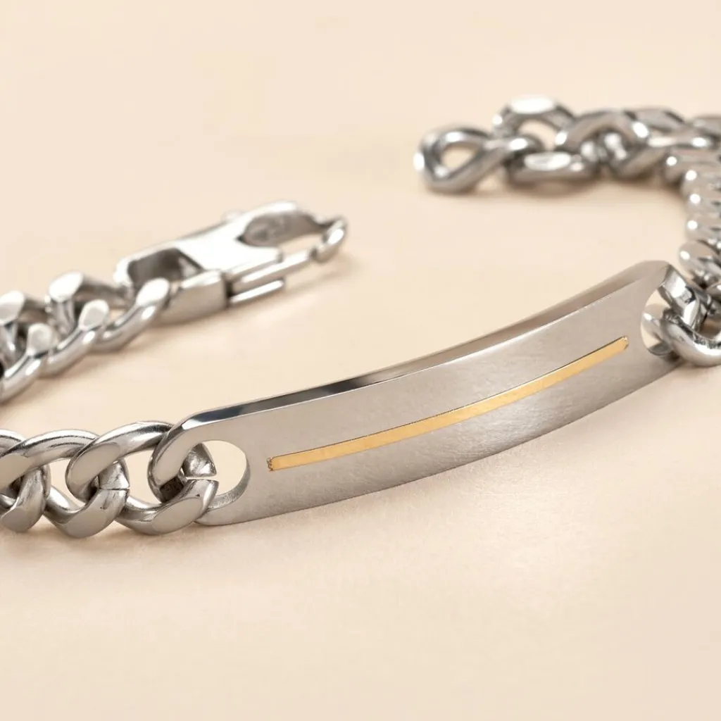 JOURDAN Bracelet Acier Gris Clearance