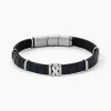 JOURDAN Bracelet Chip Cuir Noir Clearance
