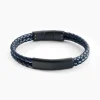 JOURDAN Bracelet Come Cuir Bleu Discount