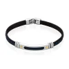 JOURDAN Bracelet Cuir Bleu Outlet