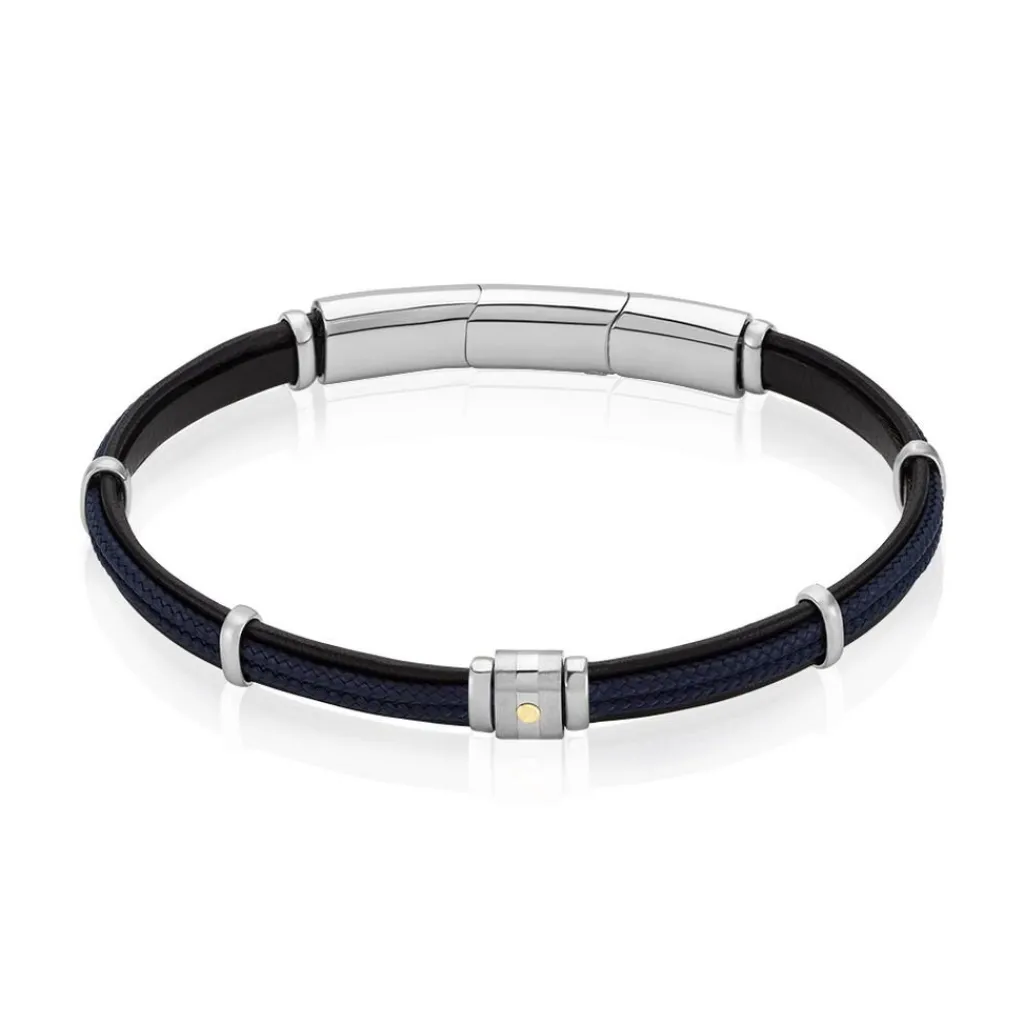 JOURDAN Bracelet Cuir Noir Online