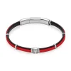JOURDAN Bracelet Cuir Noir Outlet