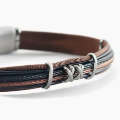 JOURDAN Bracelet Daividh Cuir Clearance