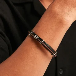 JOURDAN Bracelet Daividh Cuir Clearance