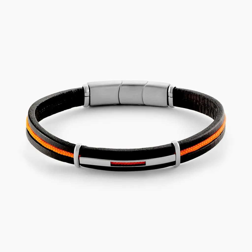 JOURDAN Bracelet Damayanti Cuir Noir Online