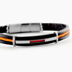 JOURDAN Bracelet Damayanti Cuir Noir Online