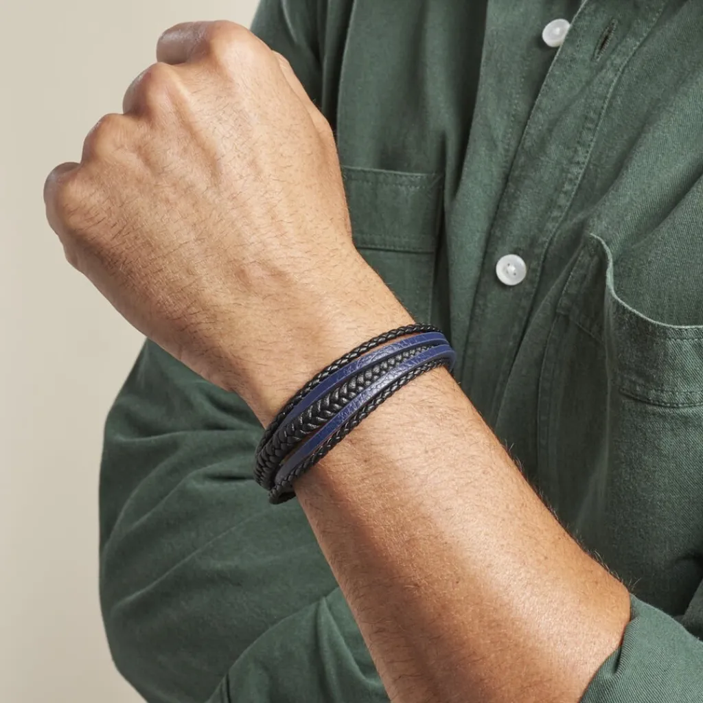 JOURDAN Bracelet Homme Byron Acier Argente Online