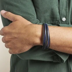 JOURDAN Bracelet Homme Byron Acier Argente Discount