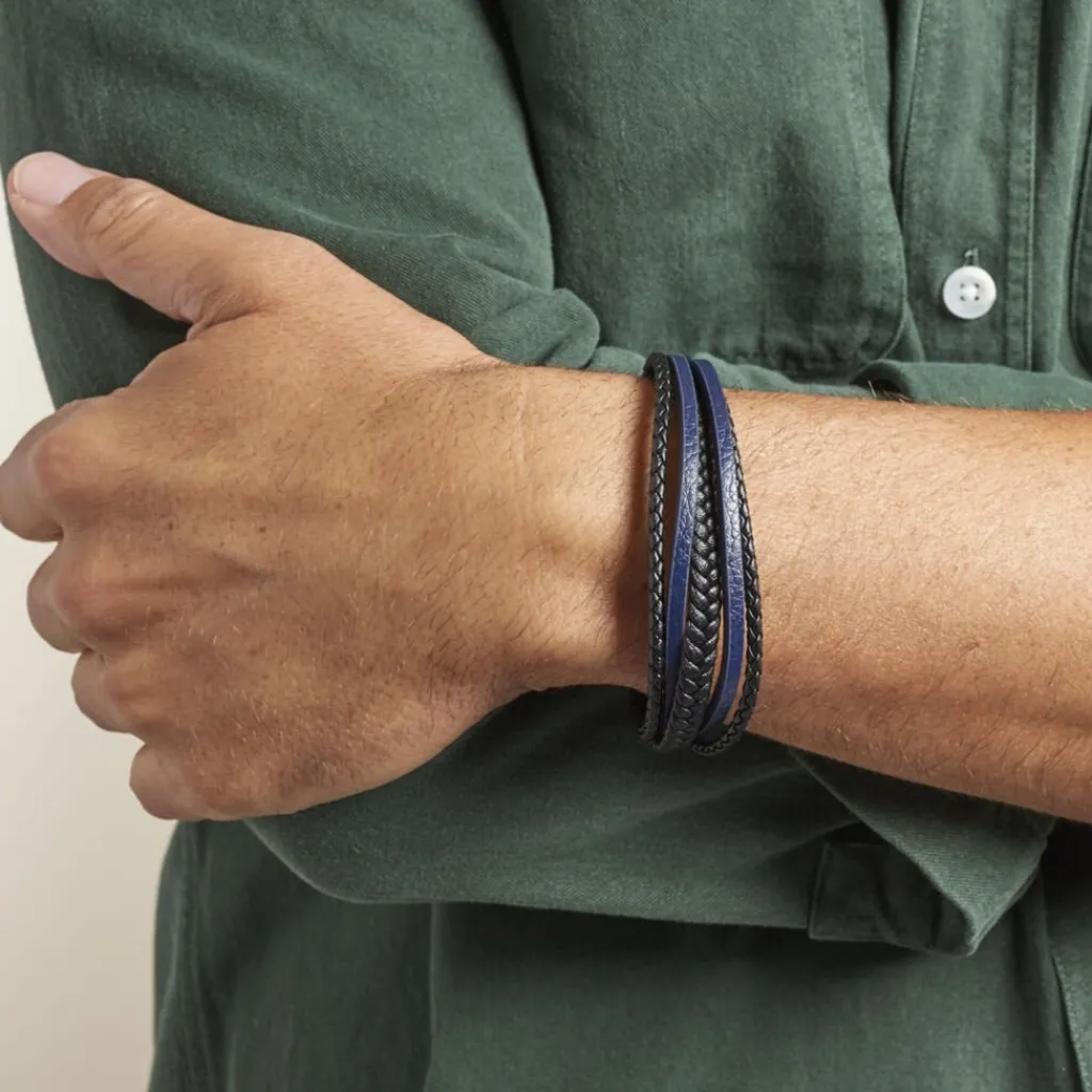 JOURDAN Bracelet Homme Byron Acier Argente Discount