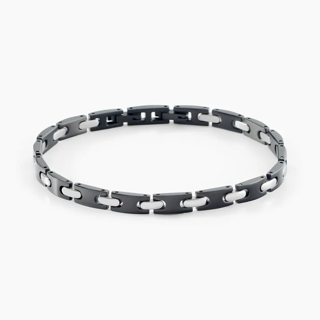 JOURDAN Bracelet Homme Dinema Acier Argente Outlet