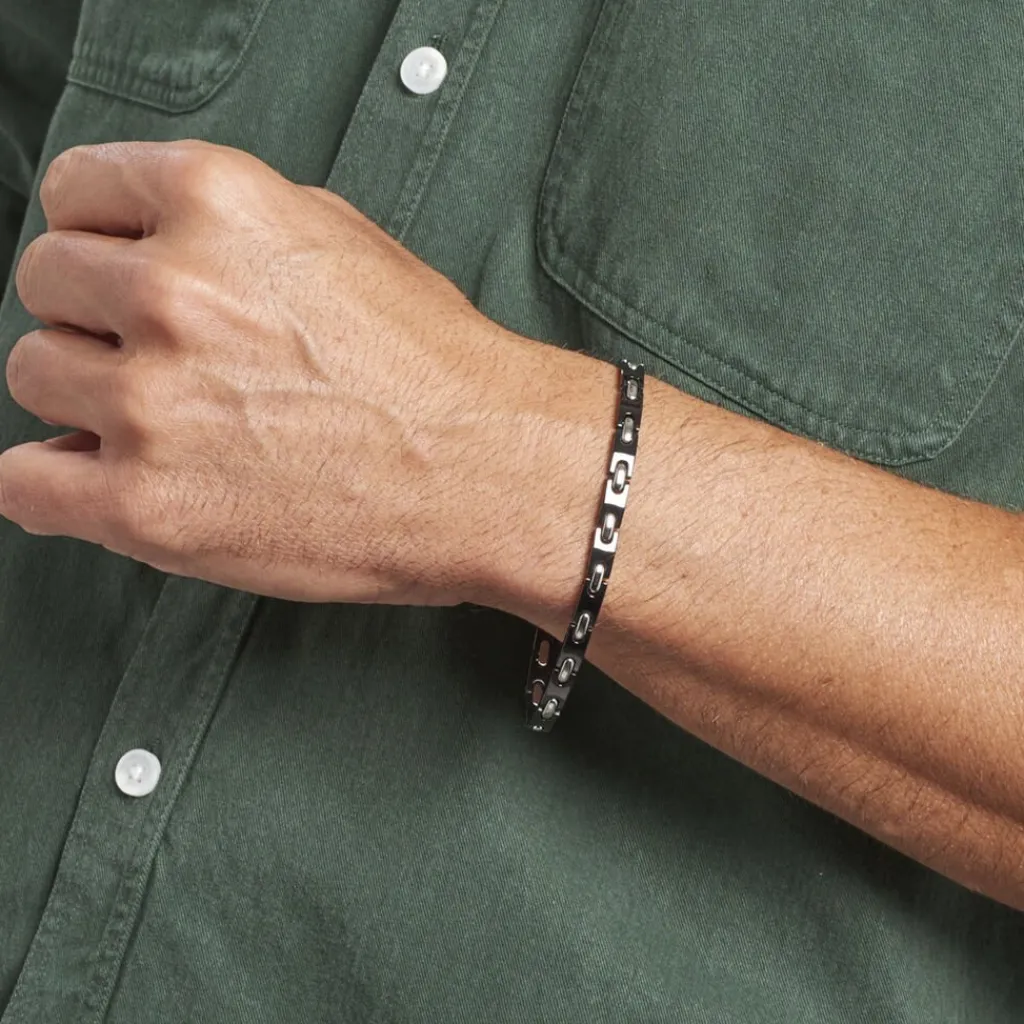 JOURDAN Bracelet Homme Dinema Acier Argente Outlet