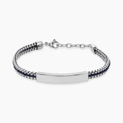 JOURDAN Bracelet Joscelin Acier Argenté Clearance