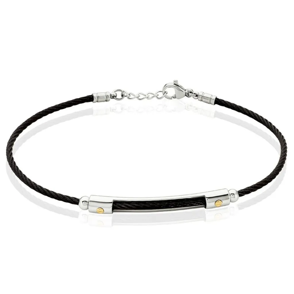 JOURDAN Bracelet Kameo Acier Bicolore New